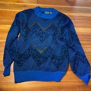 PLAYBOY Black and Blue Sweater
